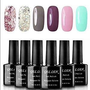 6 Gellen soak off gel Polishes